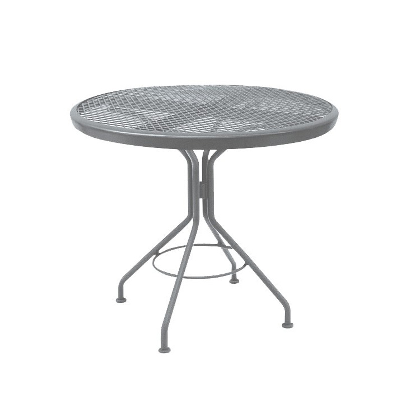 Woodard 280134N.17 Cafe Series Mercury Contract 30 inch Round Mesh Top Bistro Table
