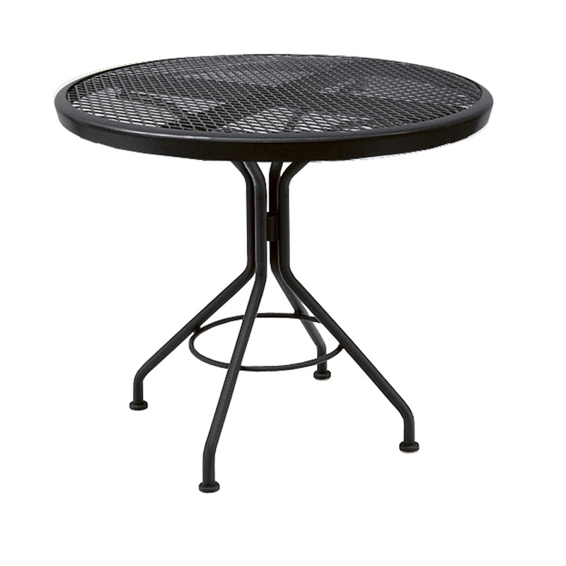 Woodard 280134N.92 Cafe Series Textured Black Contact 30 inch Round Bistro Table