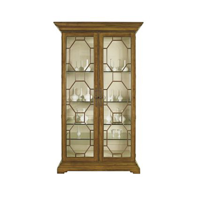 Hickory Chair 2138 71 James River Evan Display Cabinet W Clear Gls
