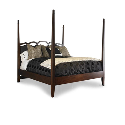 Century 41H-156 Paragon Club Spire Poster Bed with Uph Headboard King