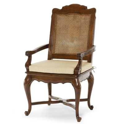 Century 431-532 Chateau Lyon Morand Cane Back Arm Chair