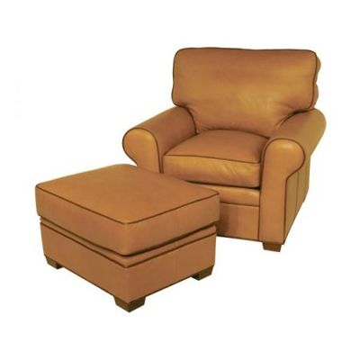 Classic Leather 11506 - 11505  Morgan Chair and Ottoman