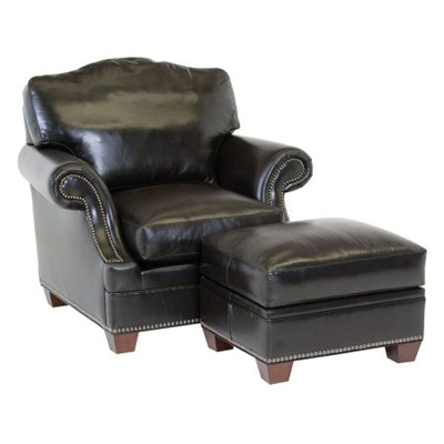 Classic Leather 86-22-AB-TS - 86-22-AB-TS  Murano Chair and Ottoman