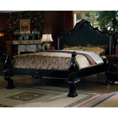 eastern legends 126110 liege in black king panel bed discount