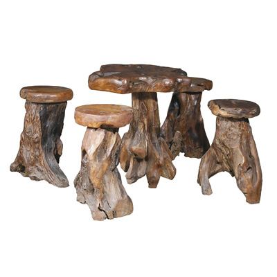 Furniture Classics Limited 24646TO Two Palms Casual Root Pub Table Set