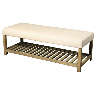 Furniture Classics Limited 91-024F Tidewater Linen Mission Bench