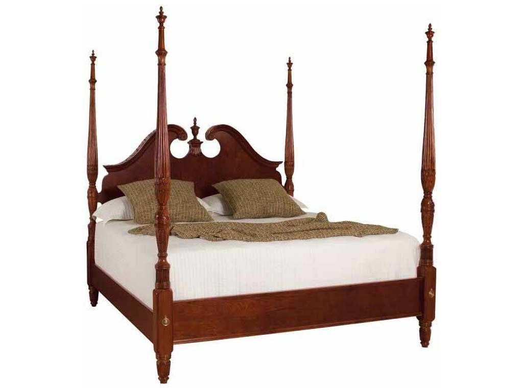 American Drew 791-378R Cherry Grove Pediment Poster King Bed