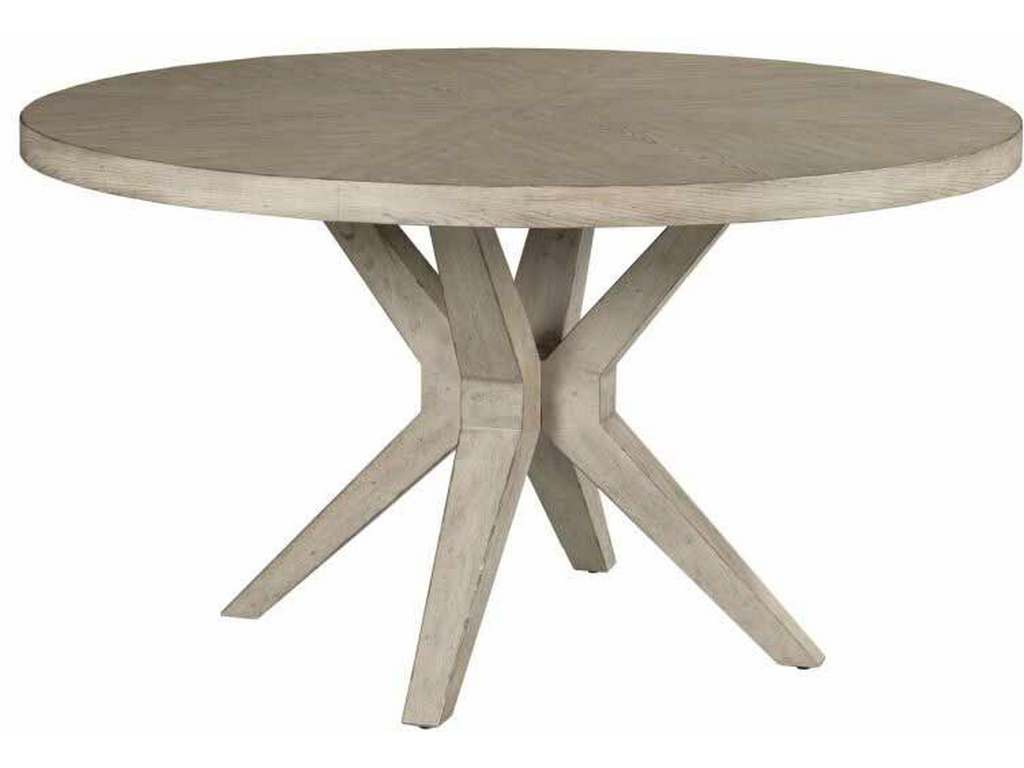American Drew 924-701R West Fork Hardy Round Dining Table Complete