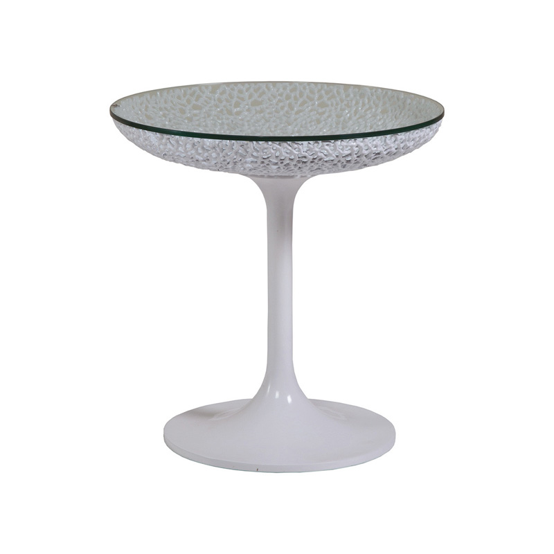 Artistica Home 2074-950C Seascape Round White Spot Table