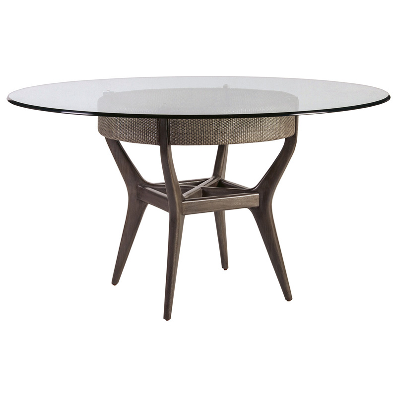 Artistica Home 2075-870-56C Formosa Round Dining Table with Glass Top