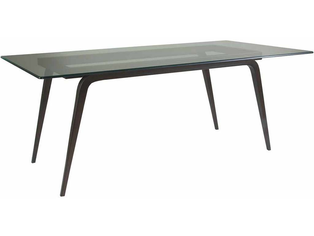 Artistica Home 2019-877C-43 Metal Designs Mitchum Rectangular Dining Table With Glass Top