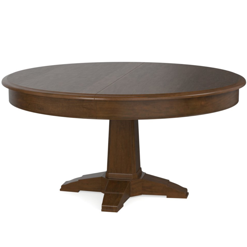 Bassett 4469 T54l Custom Dining 54 Inch, 54 Round Pedestal Dining Table With Leaf