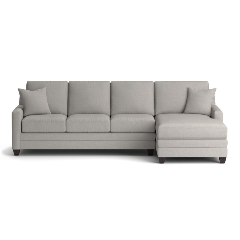Bassett 3885-RCSECTL Carolina Thin Track Arm Right Chaise Sectional