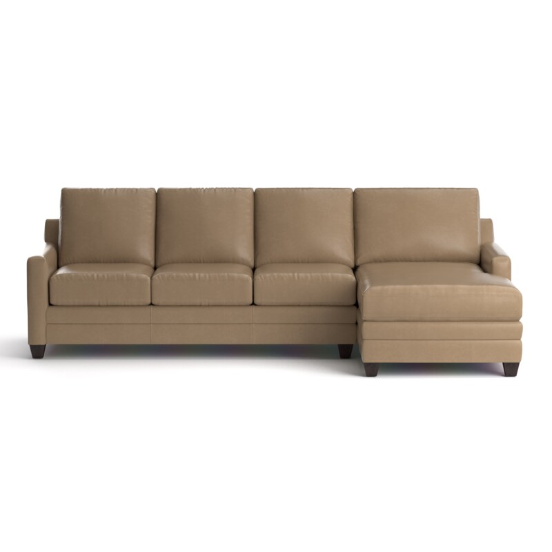 Bassett 3885-RCSECTLL Carolina Leather Thin Track R Chaise Sectional