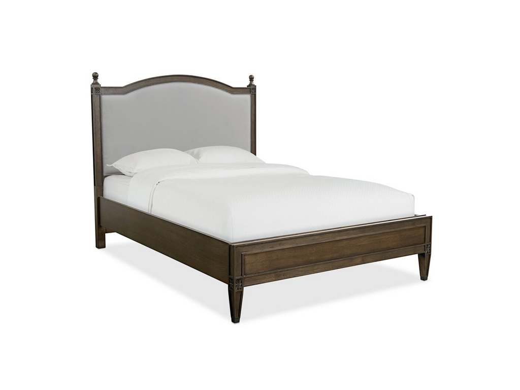 Bassett 2611-K153L Charlotte Upholstered Bed with Low Footboard