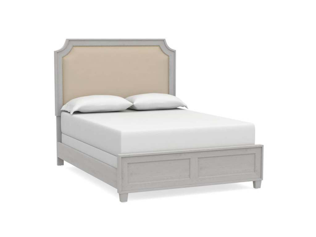 Bassett 2768-K163 Ventura Upholstered Chalk Slate King Bed