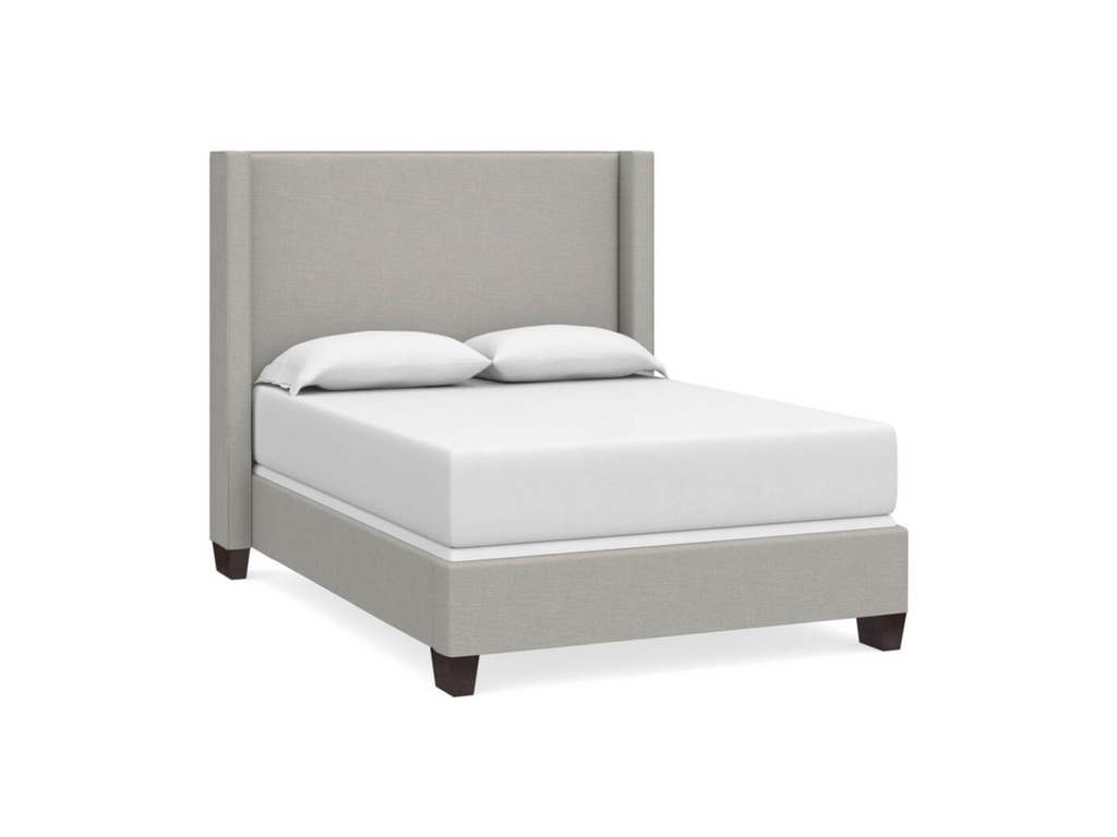 Bassett 2602-K59F Upholstered Beds Dublin Queen Straight Wing Bed