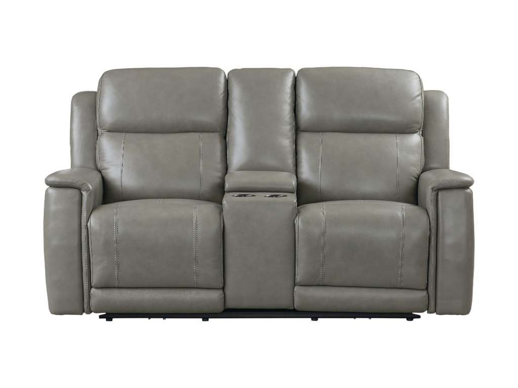 Club Level By Bassett 3743-PC42L Conover Power Reclining Console Loveseat