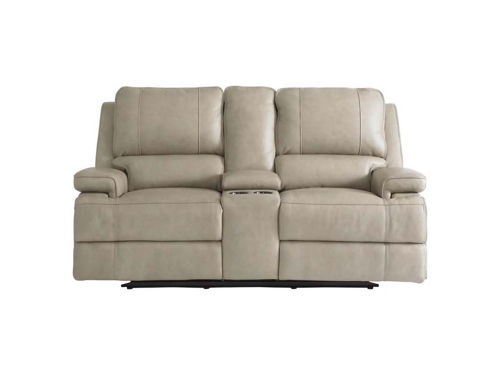 Club Level By Bassett 3729-PC42F Parsons Double Reclining Console Loveseat