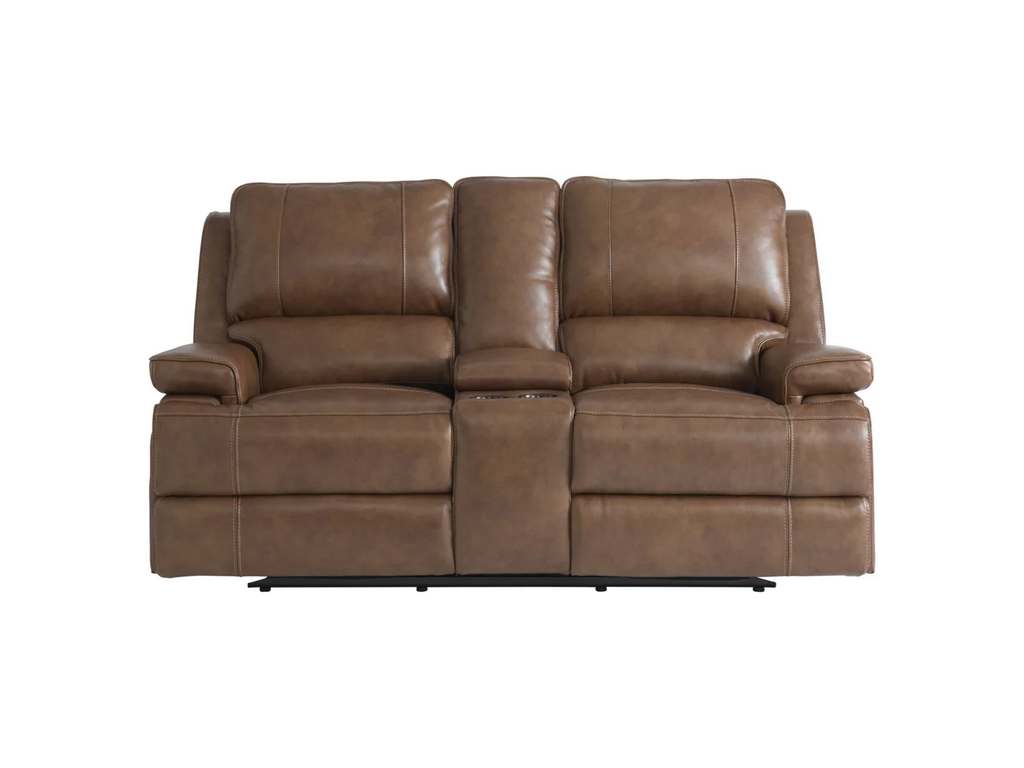 Club Level By Bassett 3729-PC42U Parsons Double Reclining Console Loveseat
