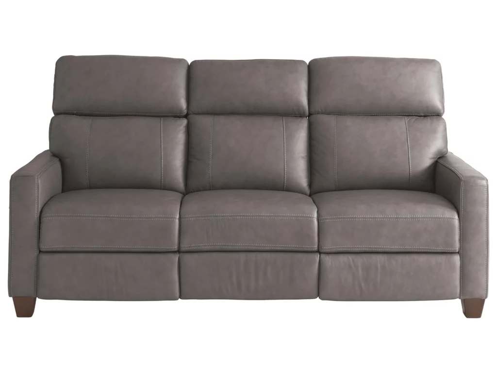 Club Level By Bassett 3742-P62S Tompkins Leather Reclining Sofa