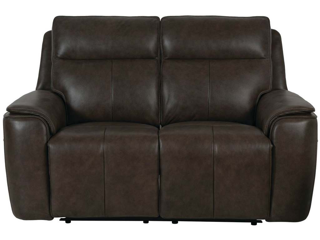 Club Level By Bassett 3749-PC42U Manteo Power Motion Loveseat in Sable Leather