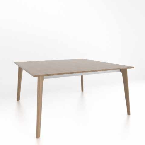 Canadel TSQ0606025NAMDGFF Downtown Wood Top Dining Table 6060