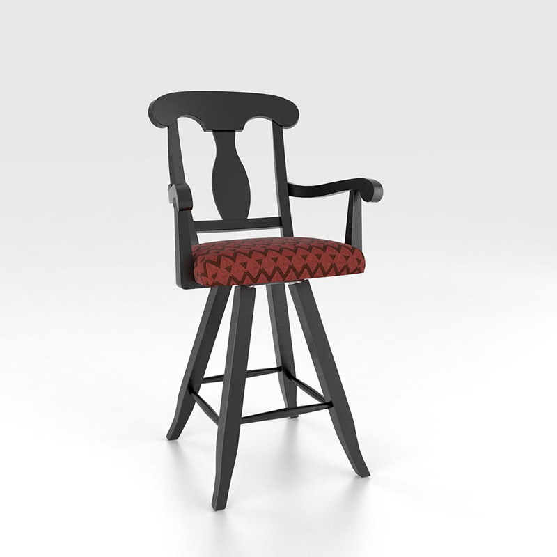 Canadel STO0600SA4X Canadel Swivel Barstool 24 inch with Arms