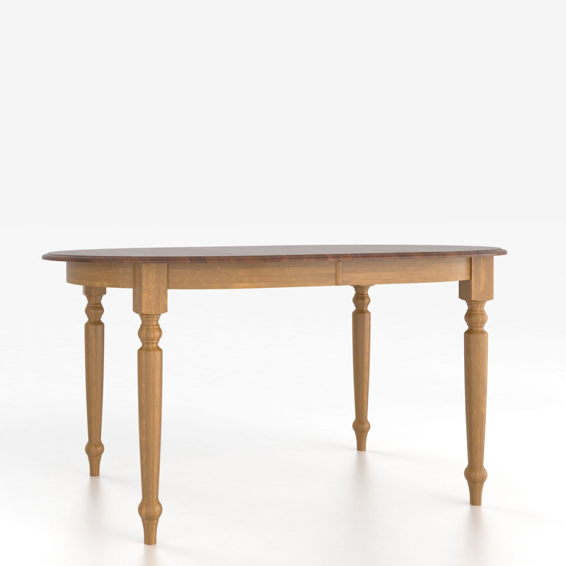 Canadel TOV4868AL-F High Style Classic Traditional Transitional Oval table with legs