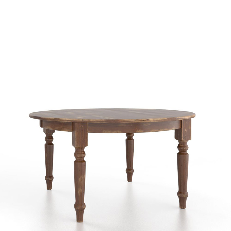 Canadel TRN5454AA-F High Dining Farmhouse Round table with legs