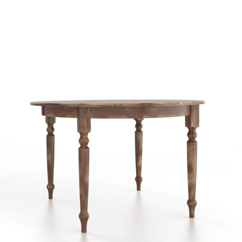 Canadel TRN5454AL-F High Dining Farmhouse Round table with legs