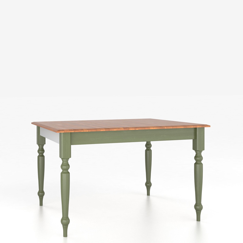 Canadel TSQ036361132MAABF Custom Dining Classic Traditional Transitional Square Table with Legs