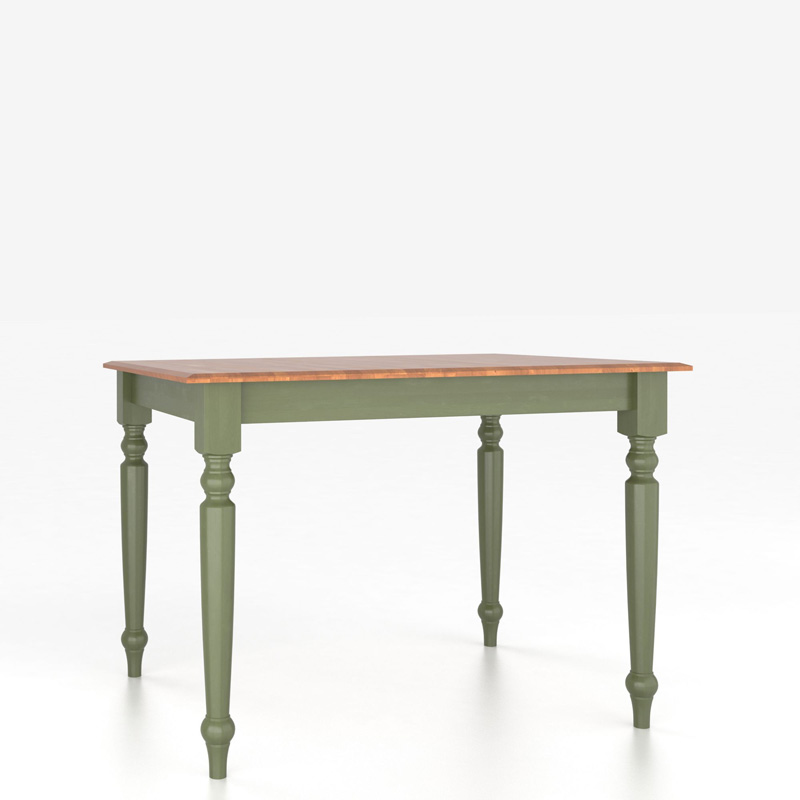Canadel TSQ036361132MALBF Custom Dining Classic Traditional Transitional Square Table with Legs