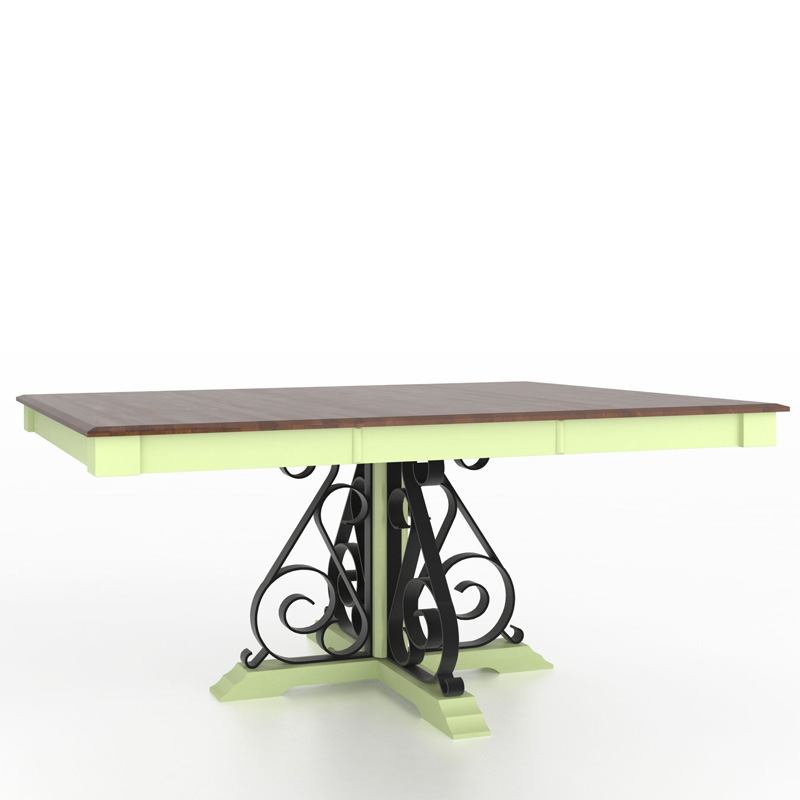 Canadel TSQ048482985MBUB1 Custom Dining Classic Traditional Transitional Square table with pedestal