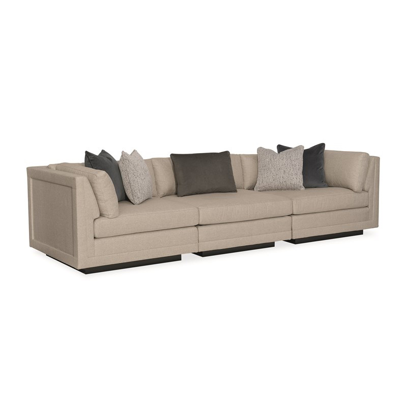 Caracole M050-017-SEC4-A Modern Fusion Upholstery Fusion 3 Piece Sectional Sofa