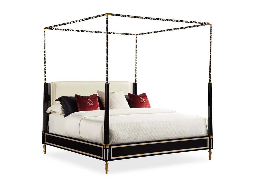 Caracole SIG-419-122 Signature Promethean The Couturier Canopy Bed Bed