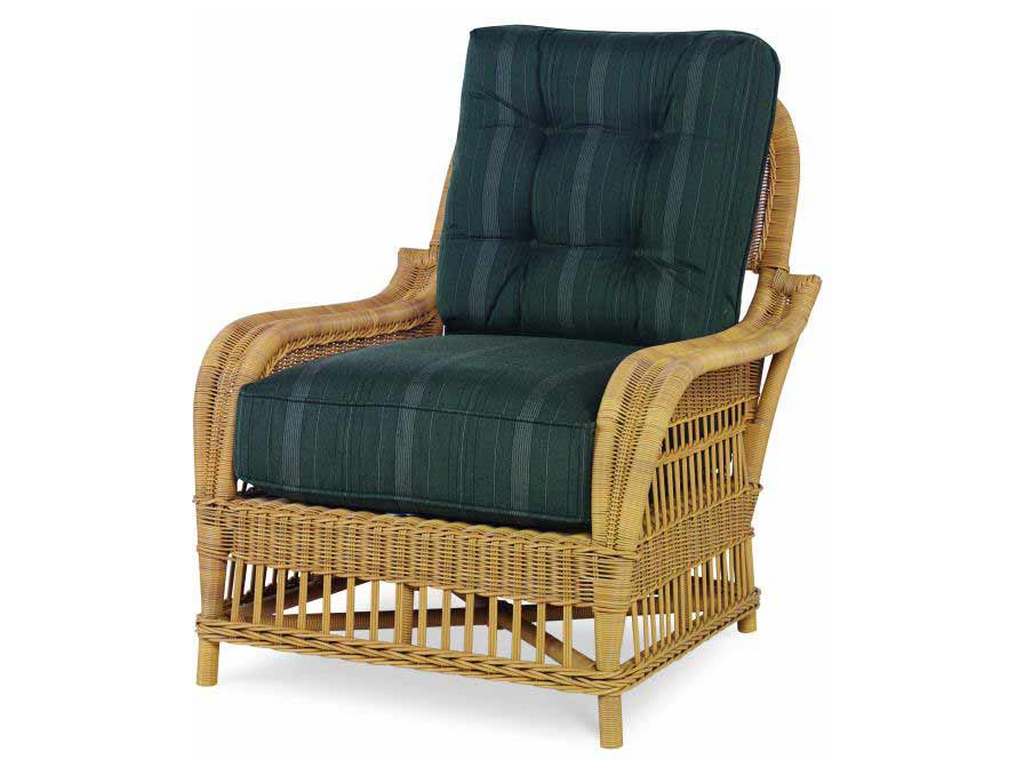Century AE-D40-12B-NT Thomas O Brien Outdoor Mainland Wicker Lounge Chair with Button Back