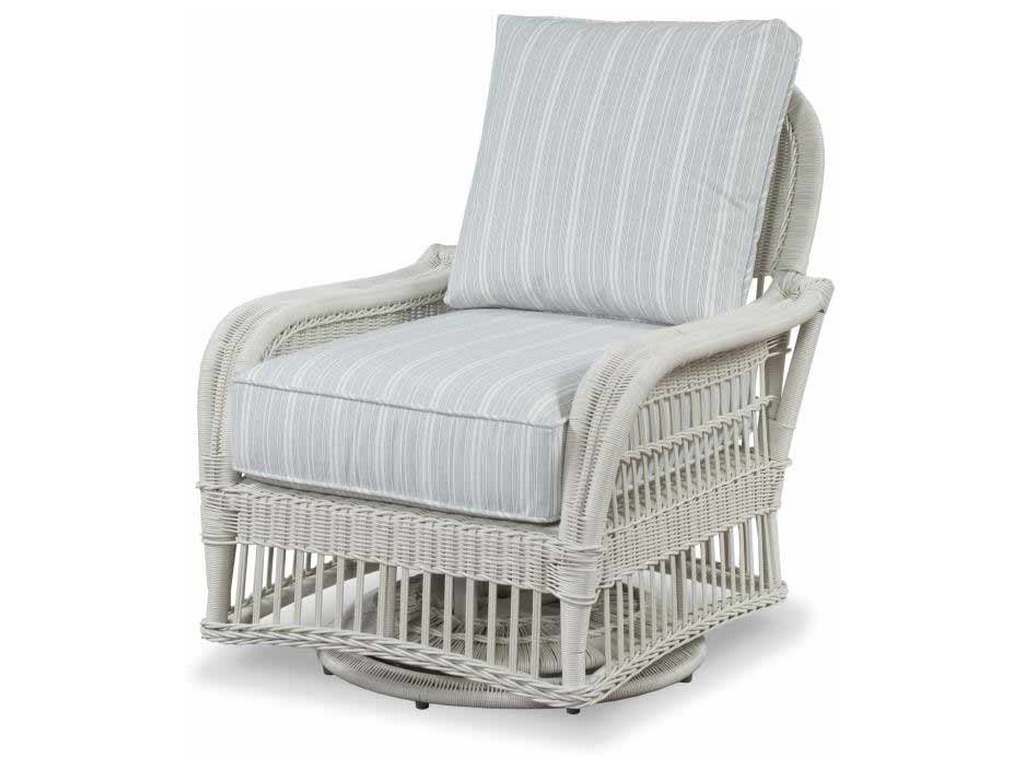 Century AE-D40-13 Thomas O Brien Outdoor Mainland Wicker Swivel Lounge Chair