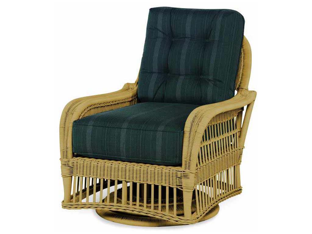 Century AE-D40-13-NT Thomas O Brien Outdoor Mainland Wicker Swivel Lounge Chair
