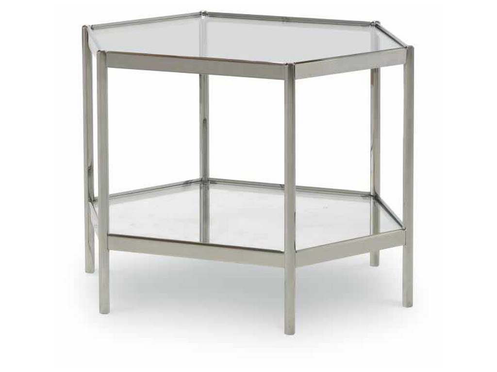 Century AEA-646-1 Thomas O Brien Dax Side Table With Glass Top
