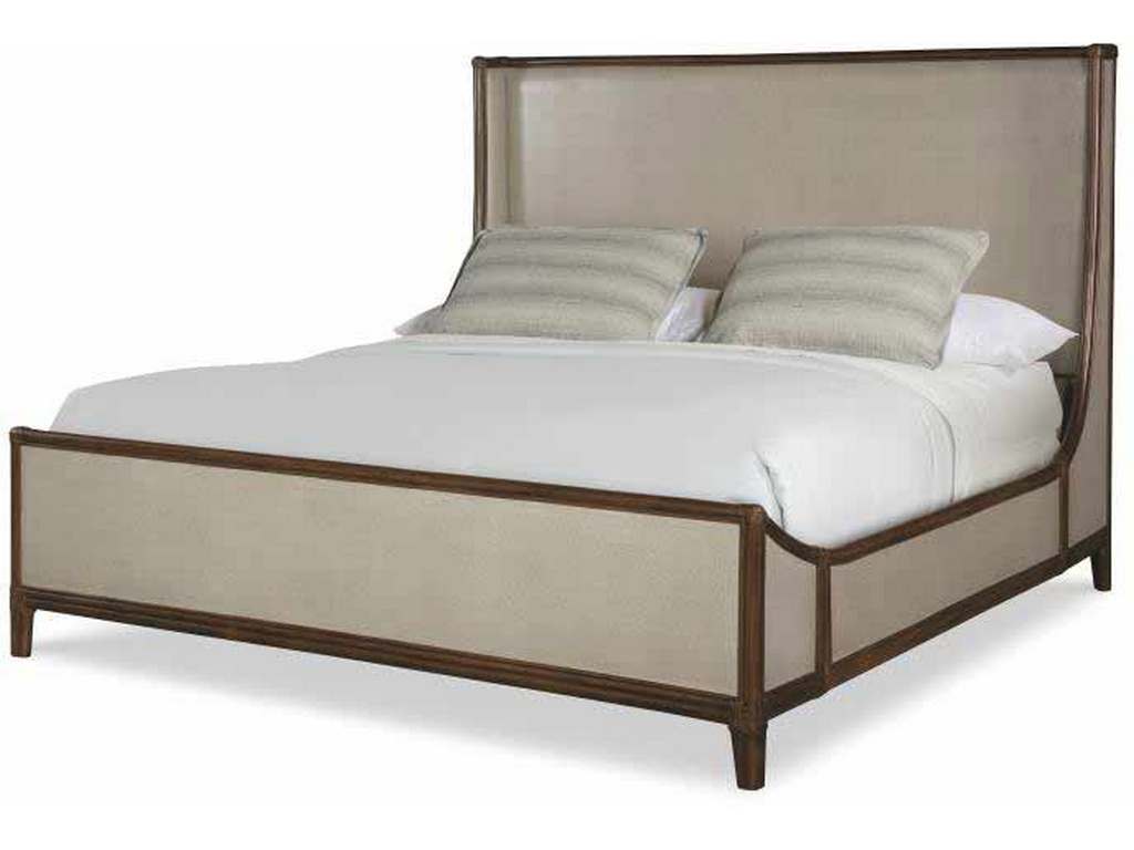 Century CT3007K-DG-FL Curate Canvas King Bed Dove Grey