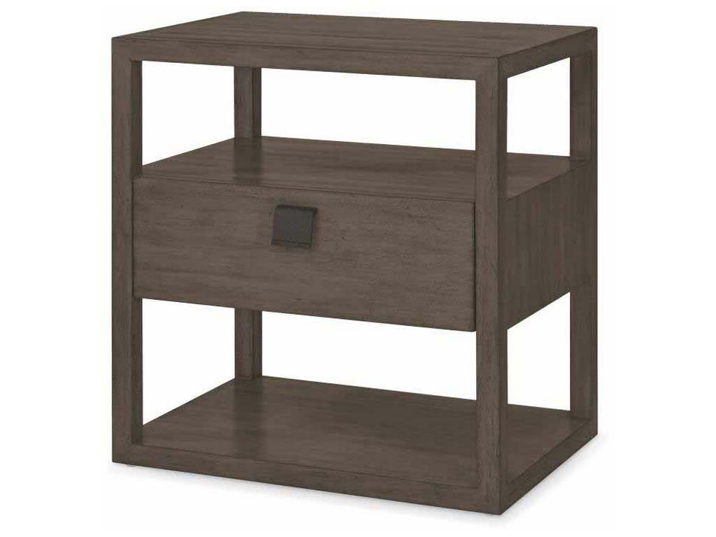 Century CT4017-MK Curate New Haven One Drawer Nightstand Mink Grey