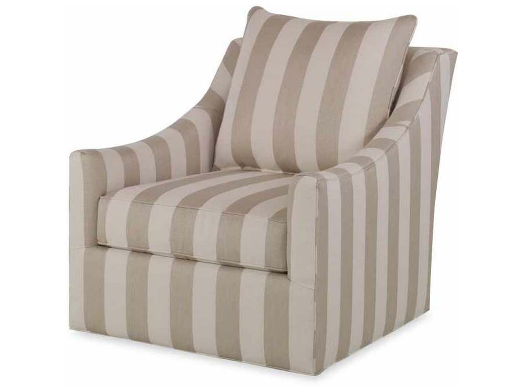 Century D13-102-8 Outdoor Upholstery Willem Outdoor Swivel Chair