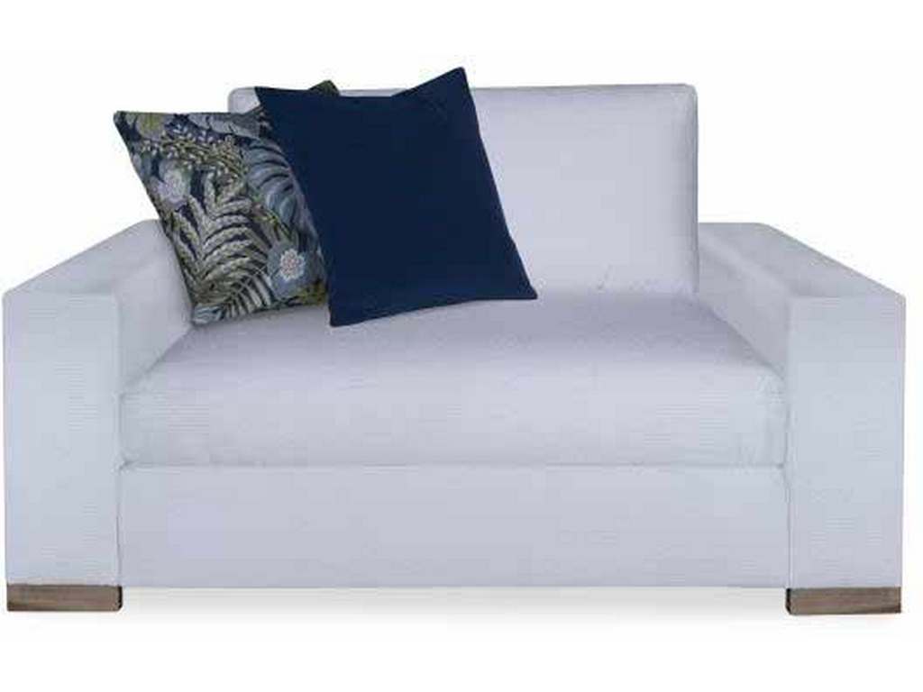 Century D13-7100-6X Outdoor Upholstery Great Room Outdoor Chair N Half
