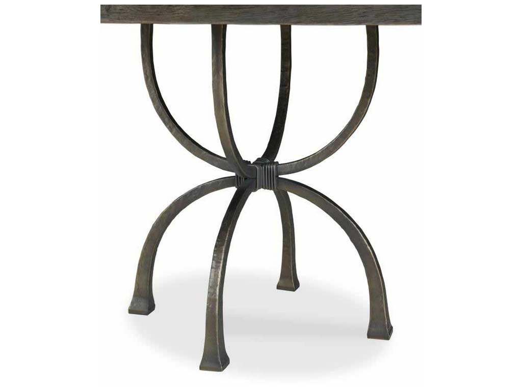 Century CRA-838B Details Live Edge Dining Table Base For Wood Top Modeled Bronze