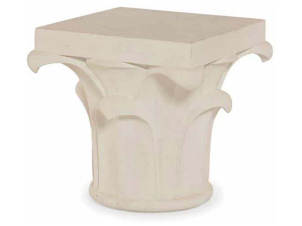 Century D89-5465-WH Outdoor Complements 20 inch Side Table