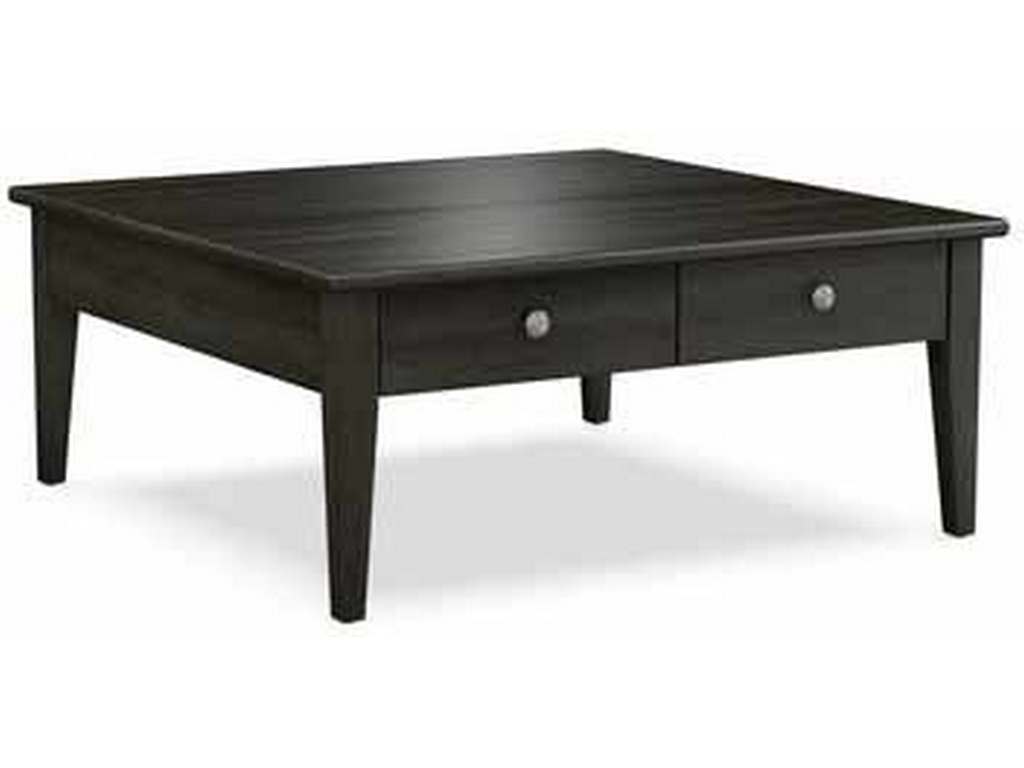 Durham 905-503D Solid Accents 2 Drawer 42 inch Square Cocktail Table