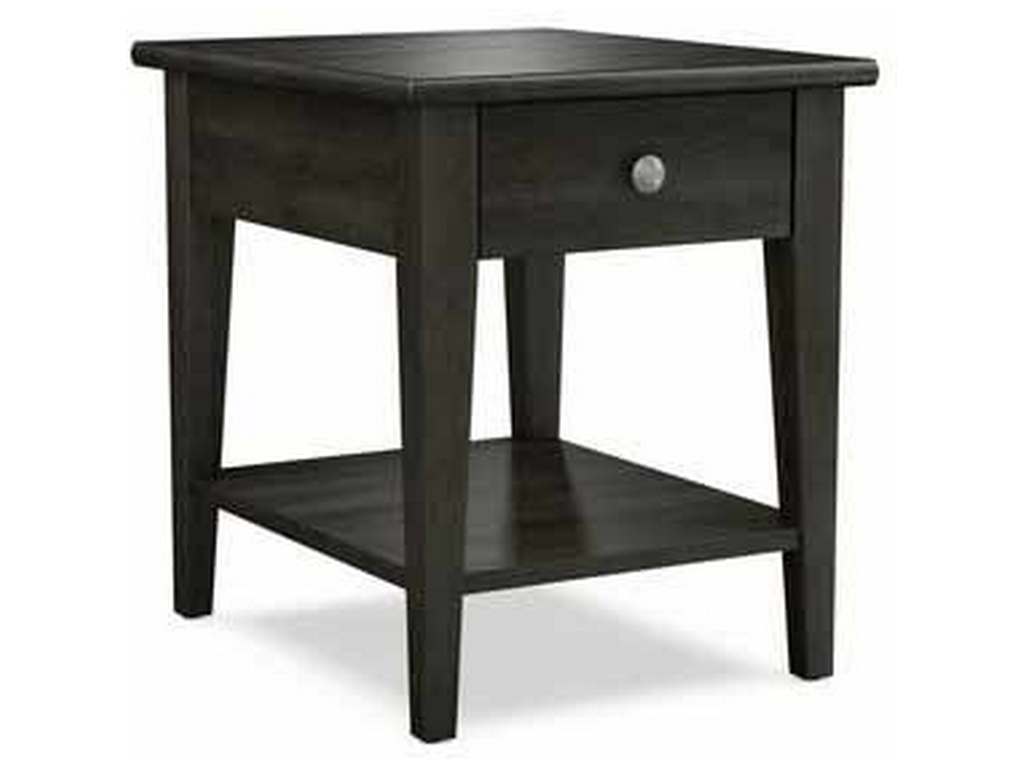 Durham 905-530B Solid Accents 20 x 24 inch End Table with Drawer and Shelf