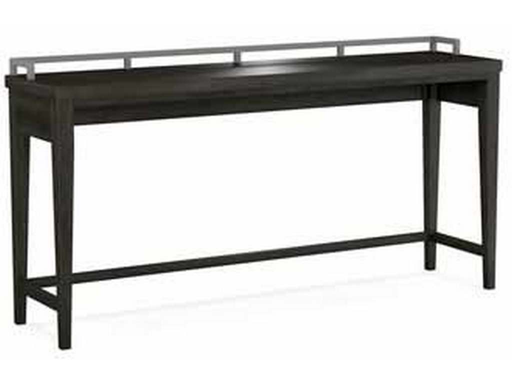 Durham 905-563L Solid Accents Long Console Table with Metal Rail
