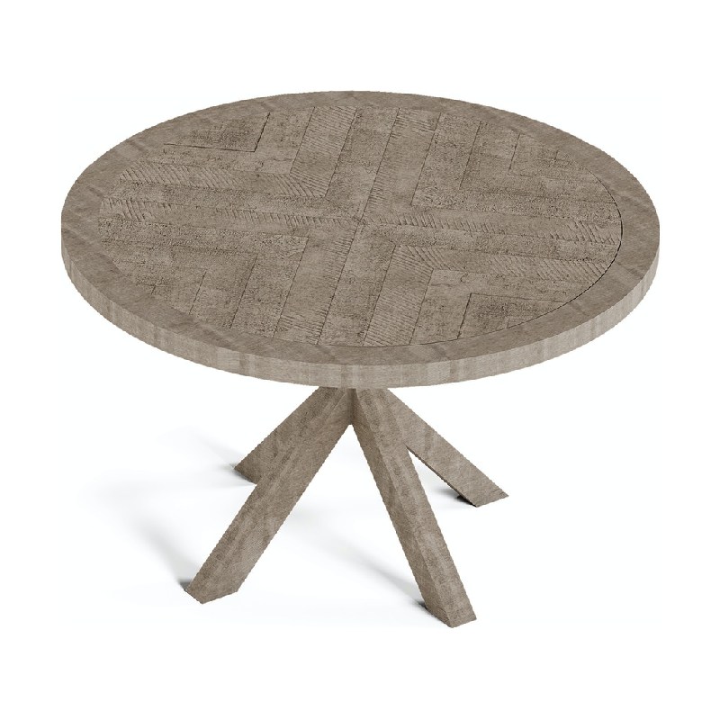 flexsteel-w1003-834-chevron-round-dining-table